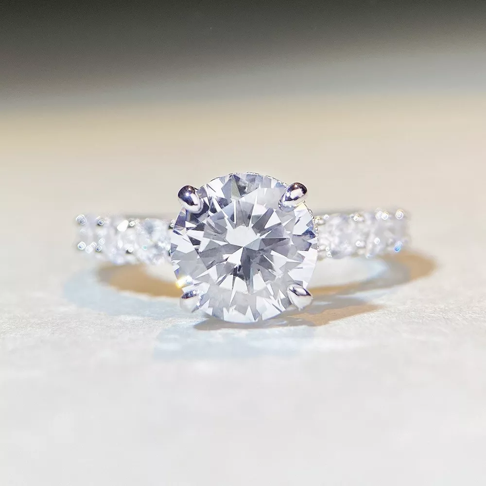 3 Carat 925 Sterling Silver Moissanite Ring, image 11