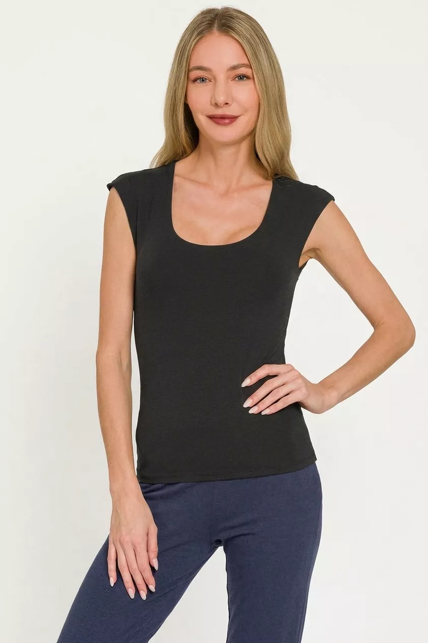 Double Layered Sleeveless Top, image 2