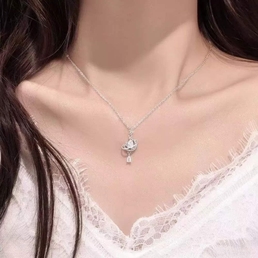Planet Heart Pendant Necklace, image 2