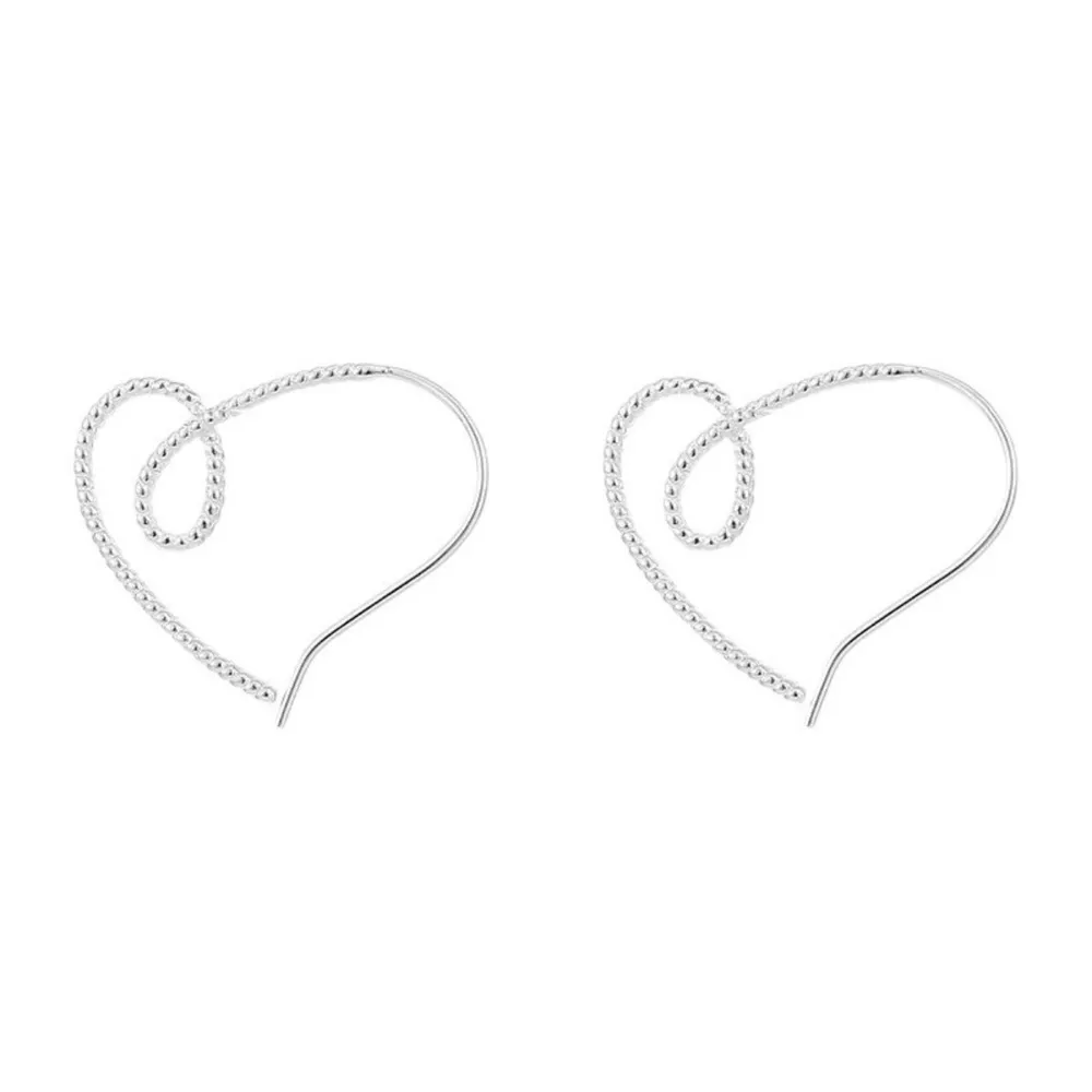 Heart-Shaped Dangle Earrings, image 6