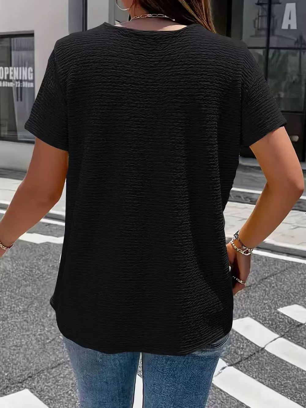 Textured Short Sleeve Top, image 21
