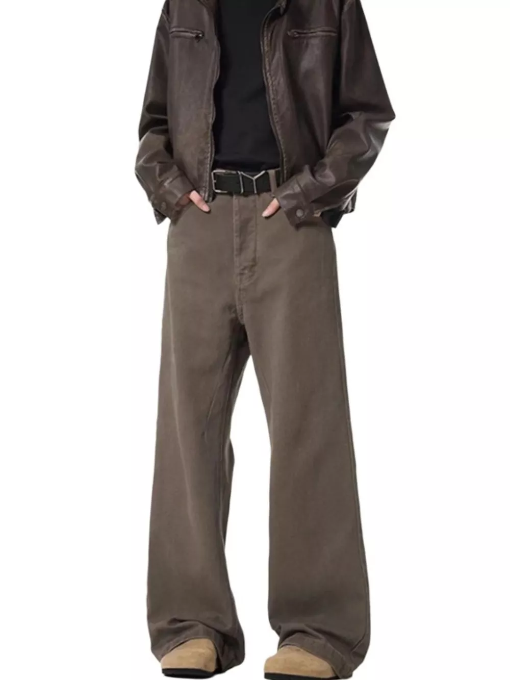 Men's Full Size Wide Leg Jeans Plus Size, image 2
