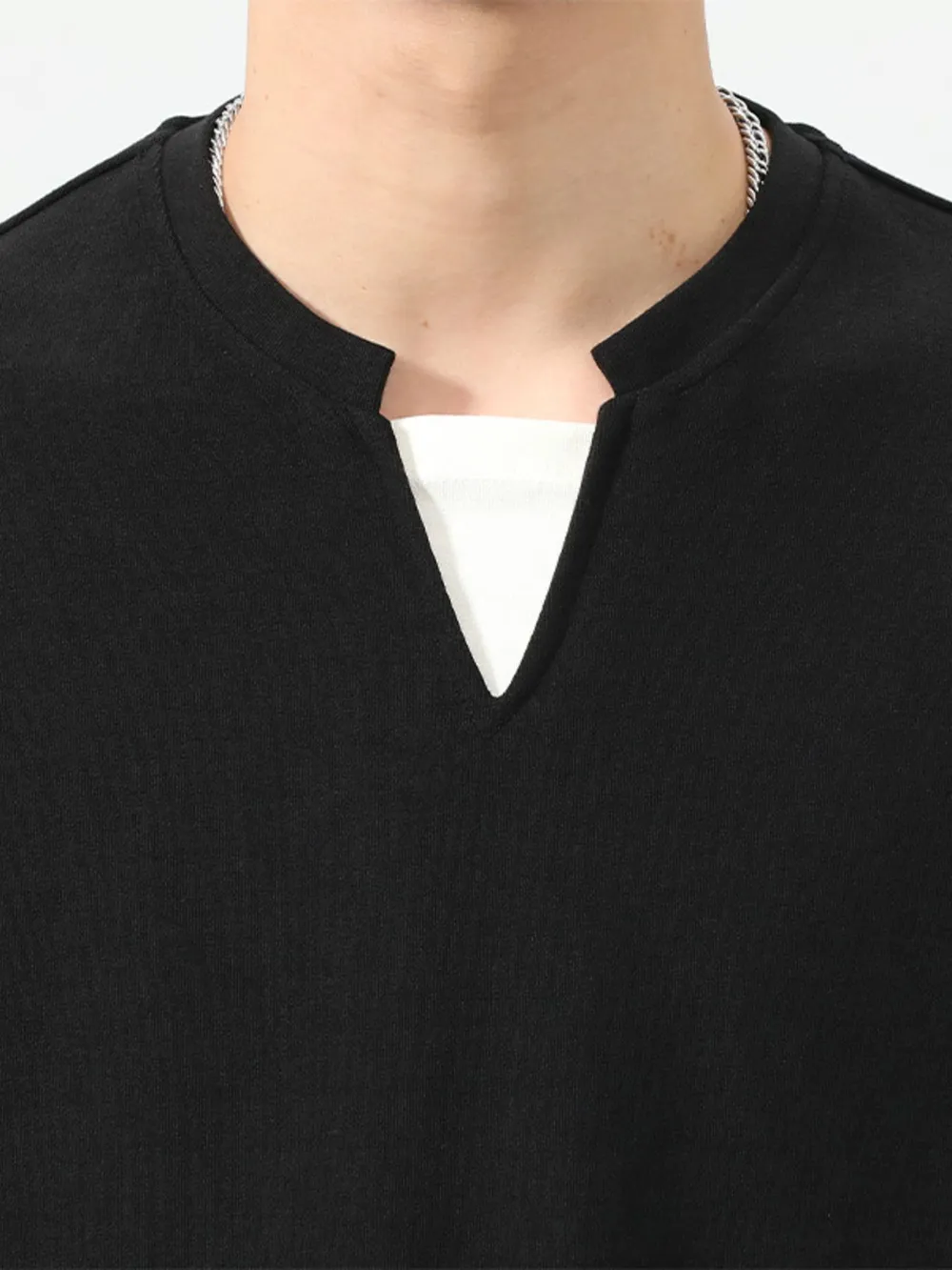 Men's Plus Size Drop Shoulder Long Sleeve Sweatshirt, image 5