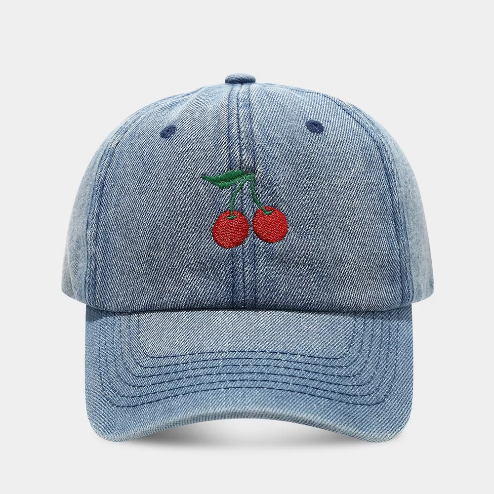 Cherry Embroidery Baseball Cap, image 4