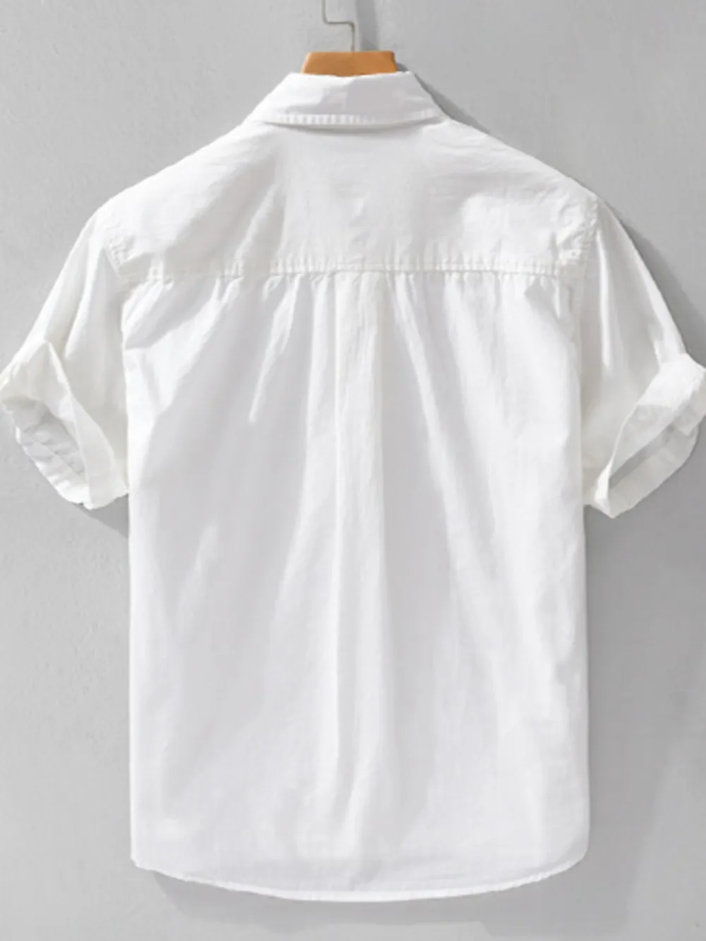 Men's Plus Size Button Up Short Sleeve Shirt, image 3