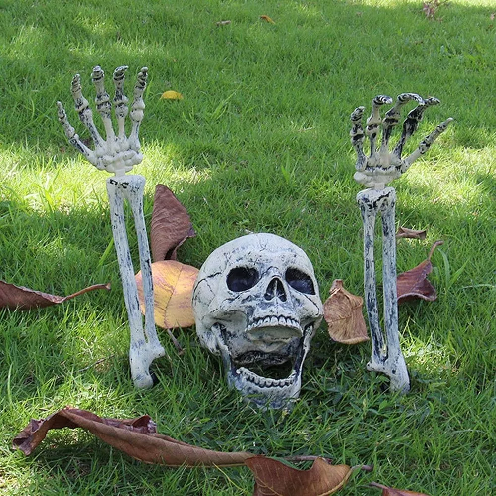 Halloween Skull and Skeleton Arms