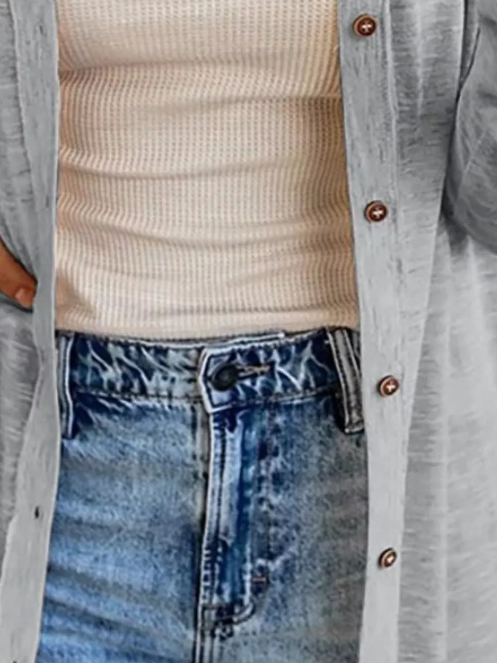 Lightweight Button-Down Cardigan, image 2
