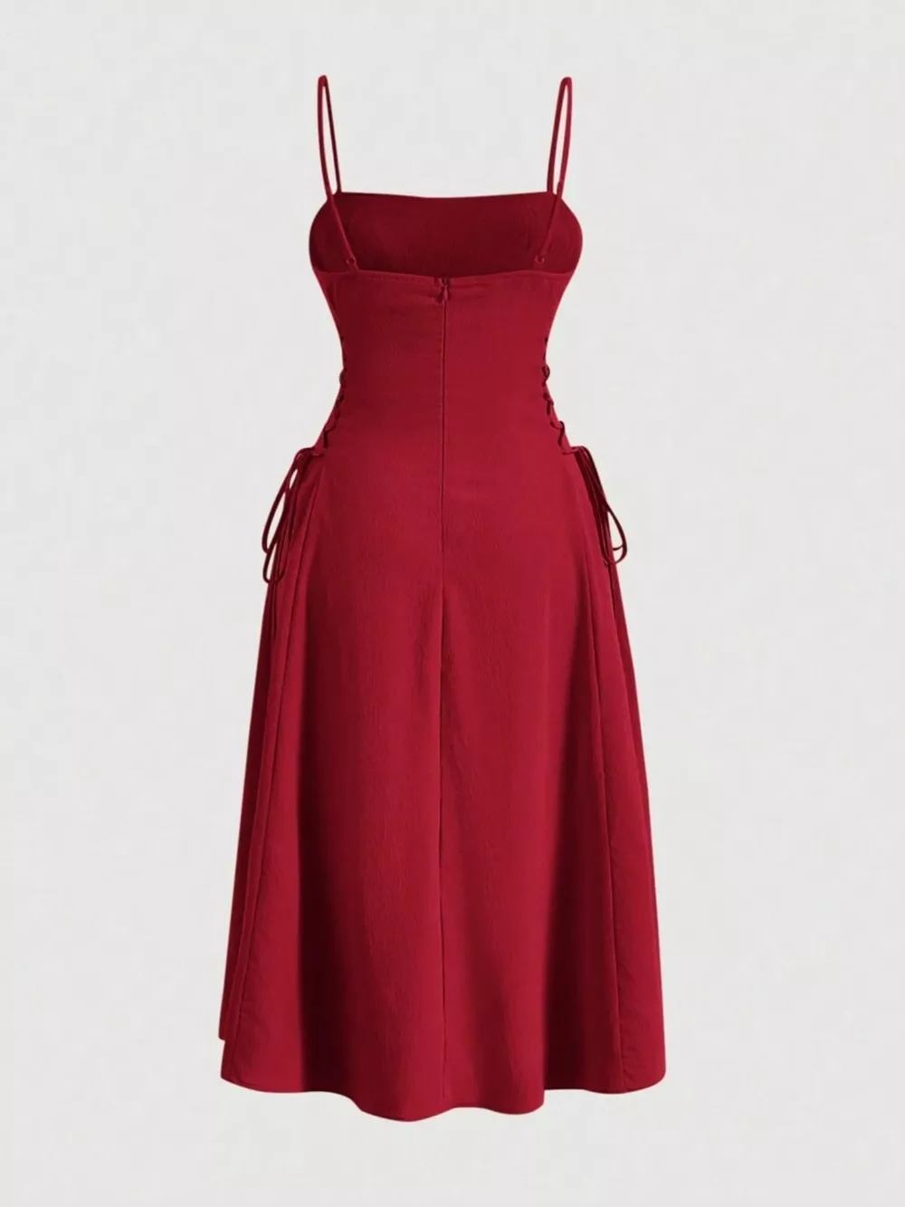 Lace-Up Side A-Line Cami Dress, image 16