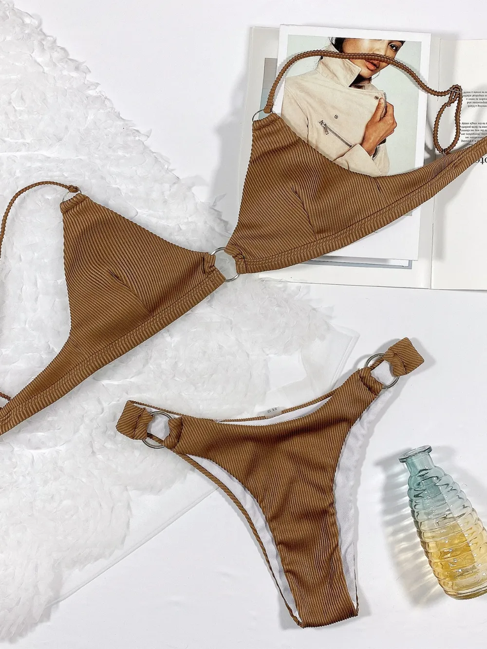 Plunge Spaghetti Strap Swim Set, image 4