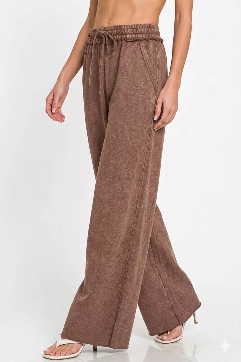 Washed French Terry Sweatpants, image 3