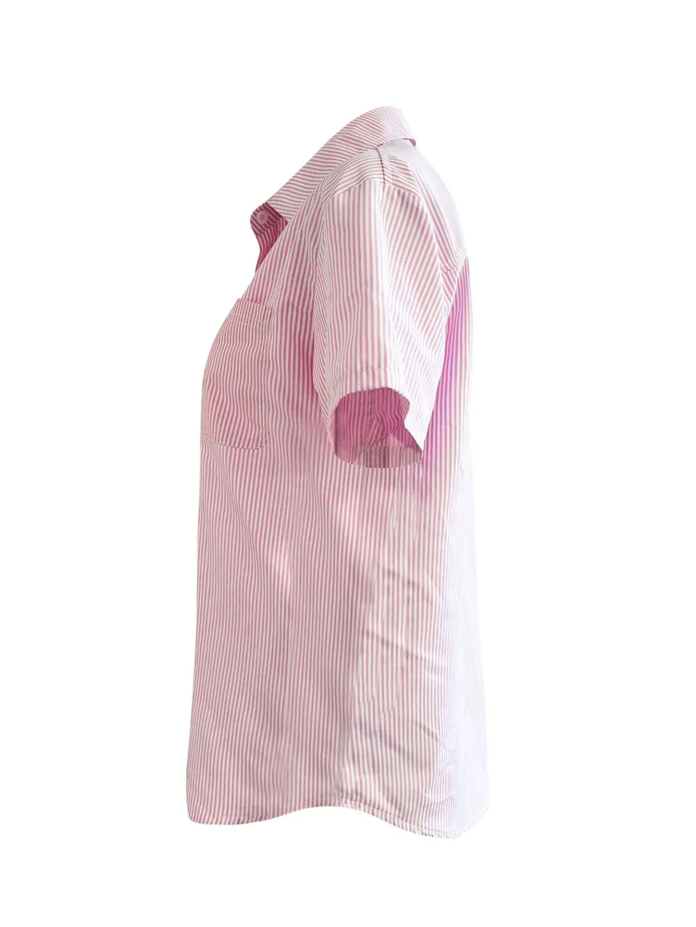 Full Size Striped Button-Up Casual Shirt with Pocket Plus Size, image 20