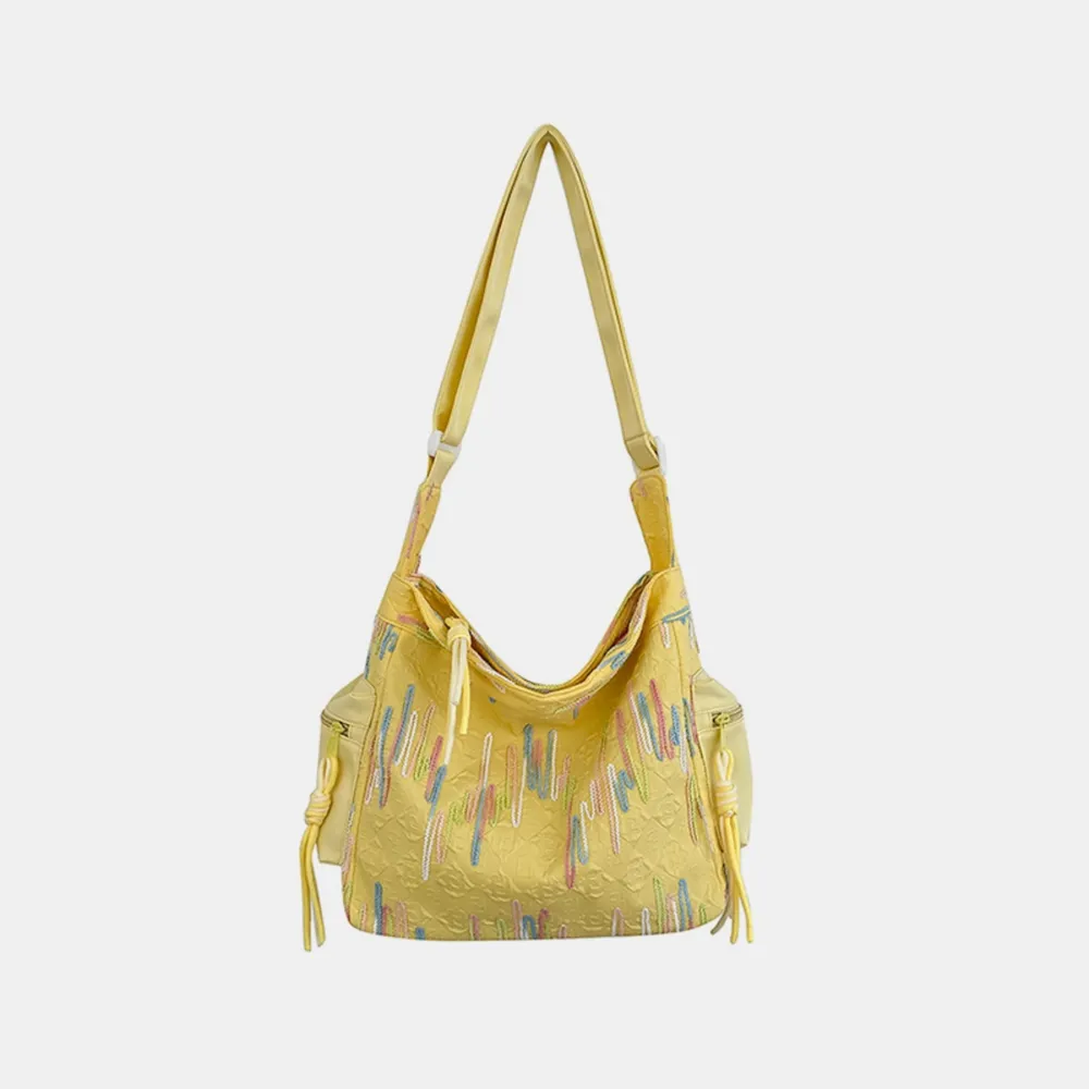 Contrast Texture Shoulder Bag, image 4