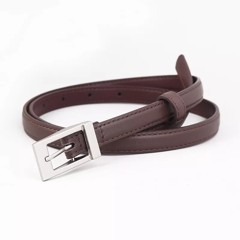 Metal Buckle Leather Belt, image 3