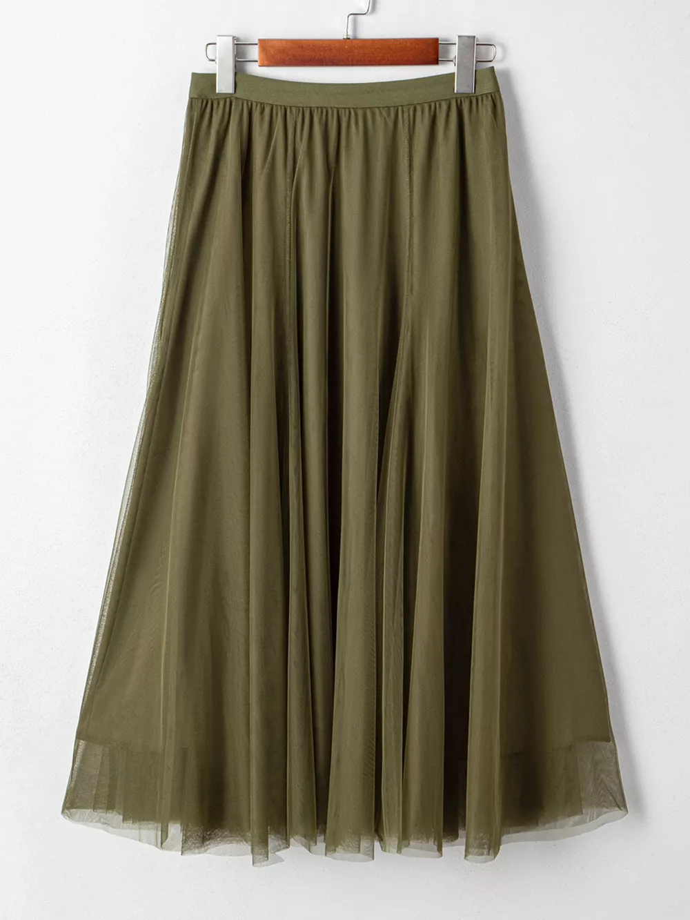Tulle A-Line Midi Skirt, image 4