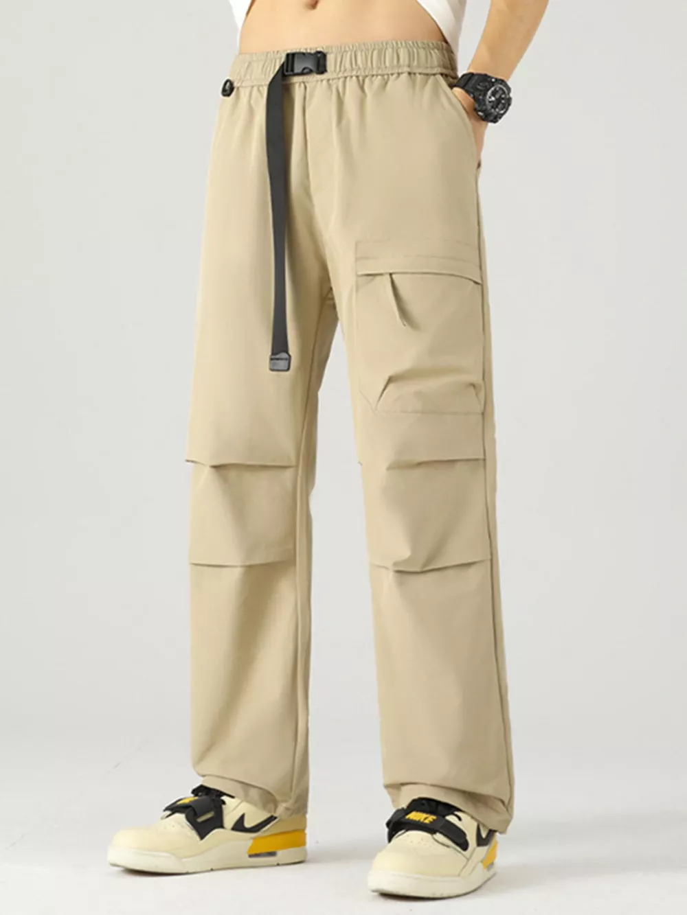Men's Plus Size Loose Fit Cargo Pants, image 8