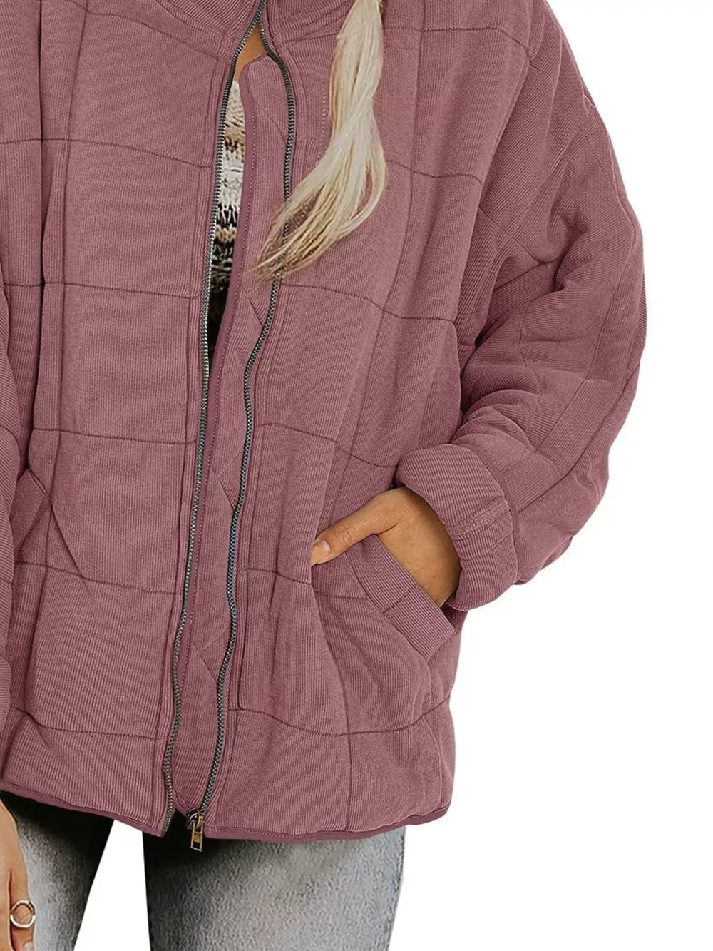 Quilted Zip Up Outerwear, image 33