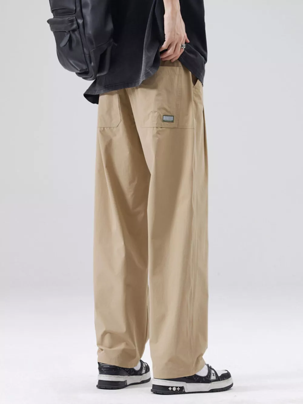 Men's Full Size Basic Style Wide Leg Pants Plus Size, image 5