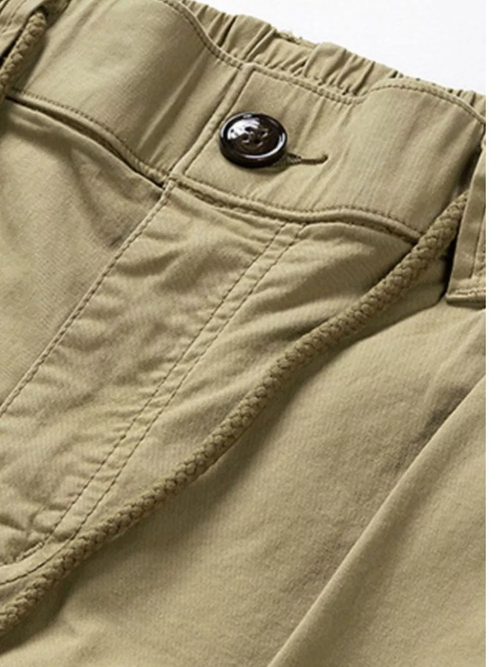 Men's Cargo Pants with Drawstring Waist, image 7