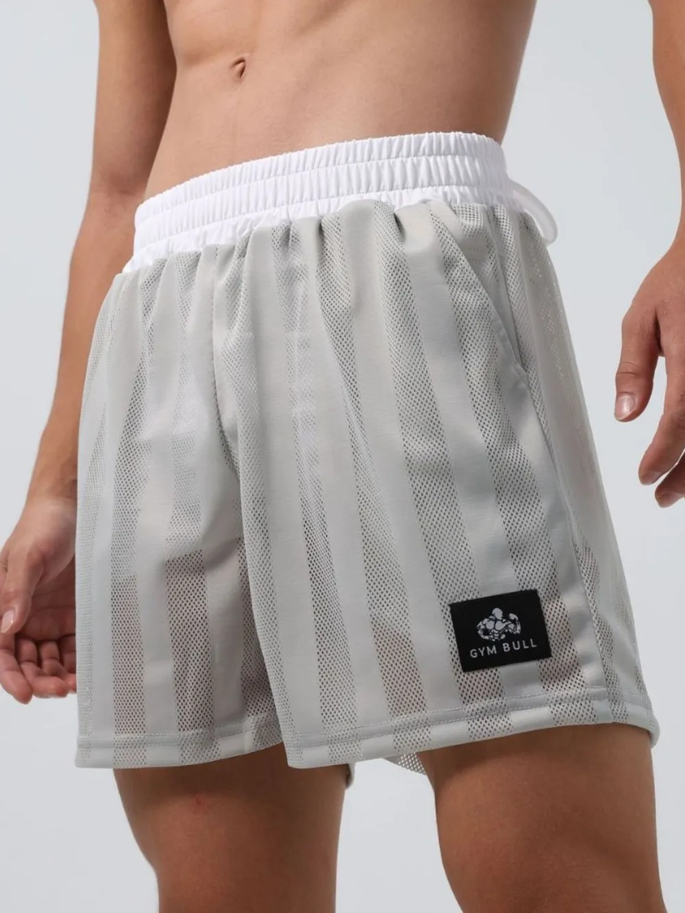 Men's Plus Size Elastic Waist Shorts, image 2