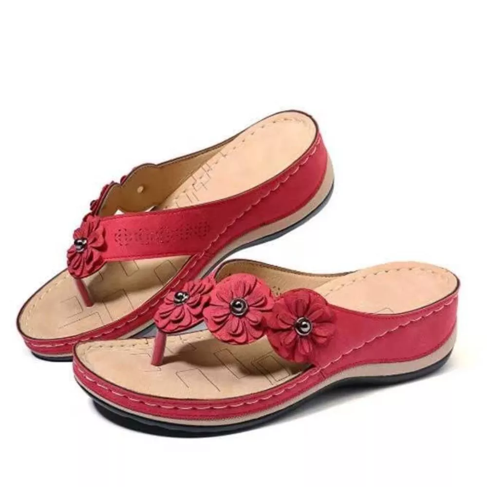 Toe Post Wedge Sandals, image 6
