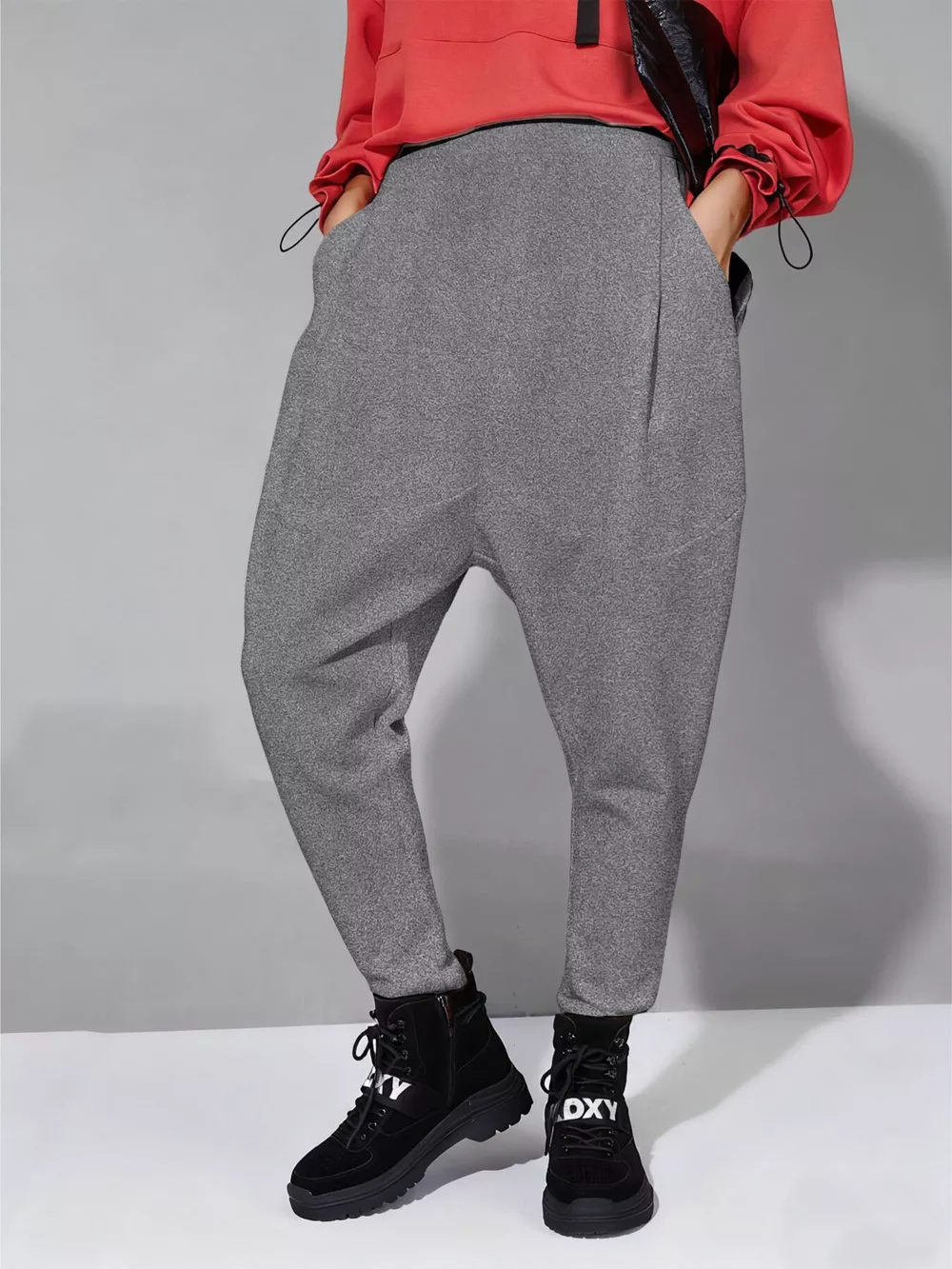 Loose Fit Harem Pants with Pockets, image 7