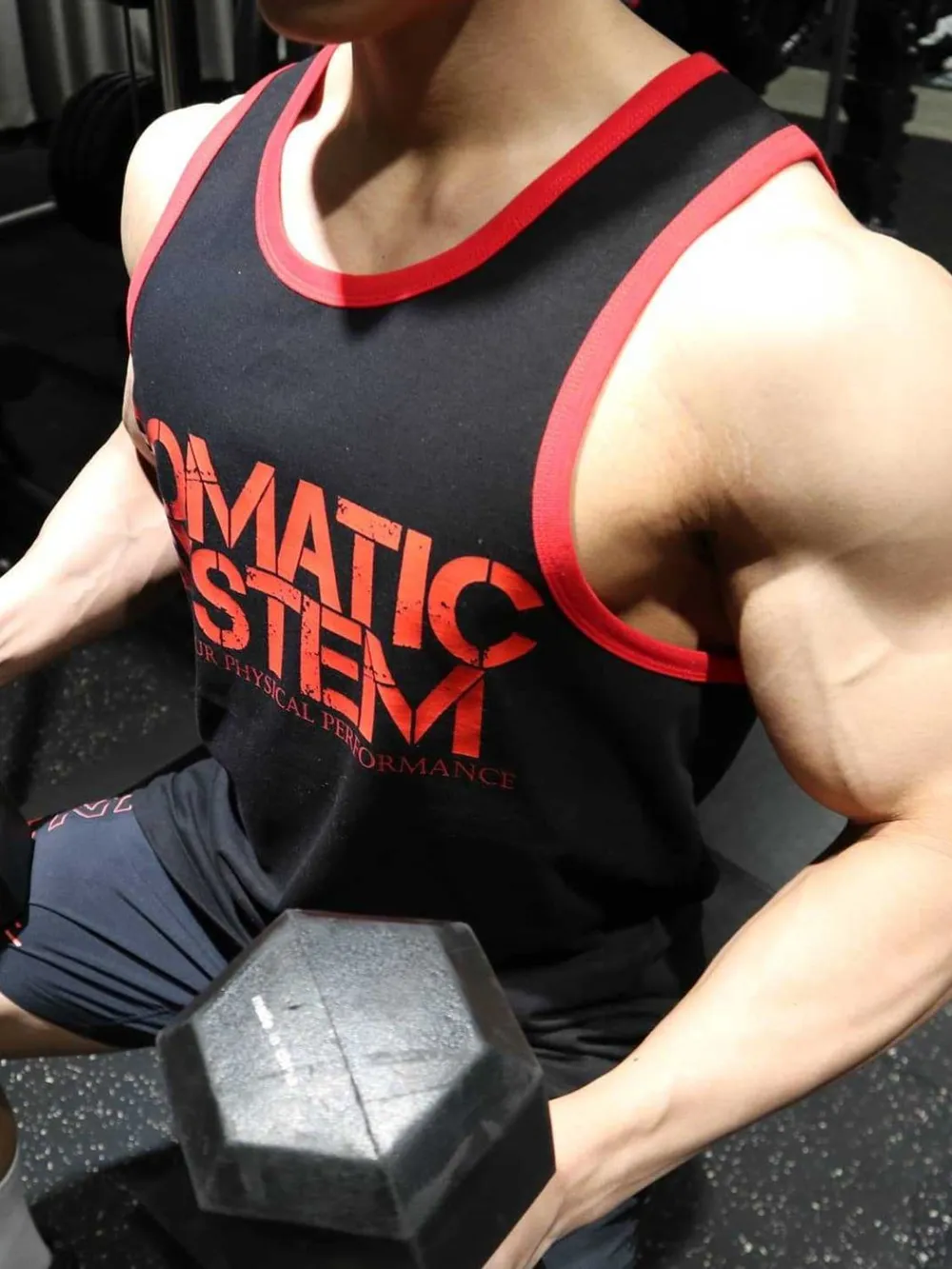 Men's Plus Size Round Neck Letter Graphic Tank, image 5