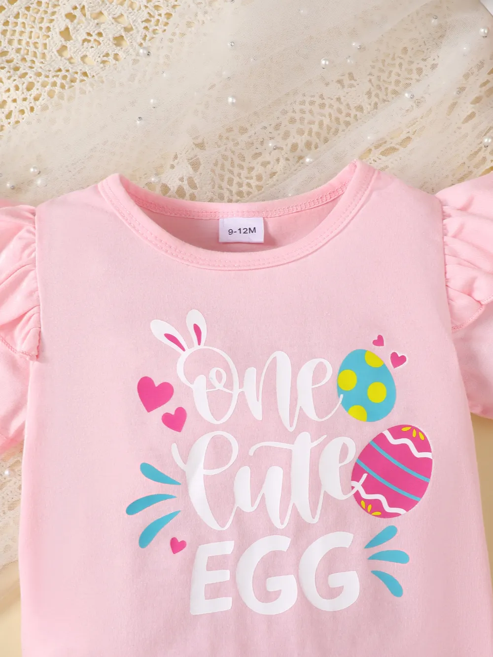 Children's Ruffled Graphic Bodysuit and Skirt Set, image 5