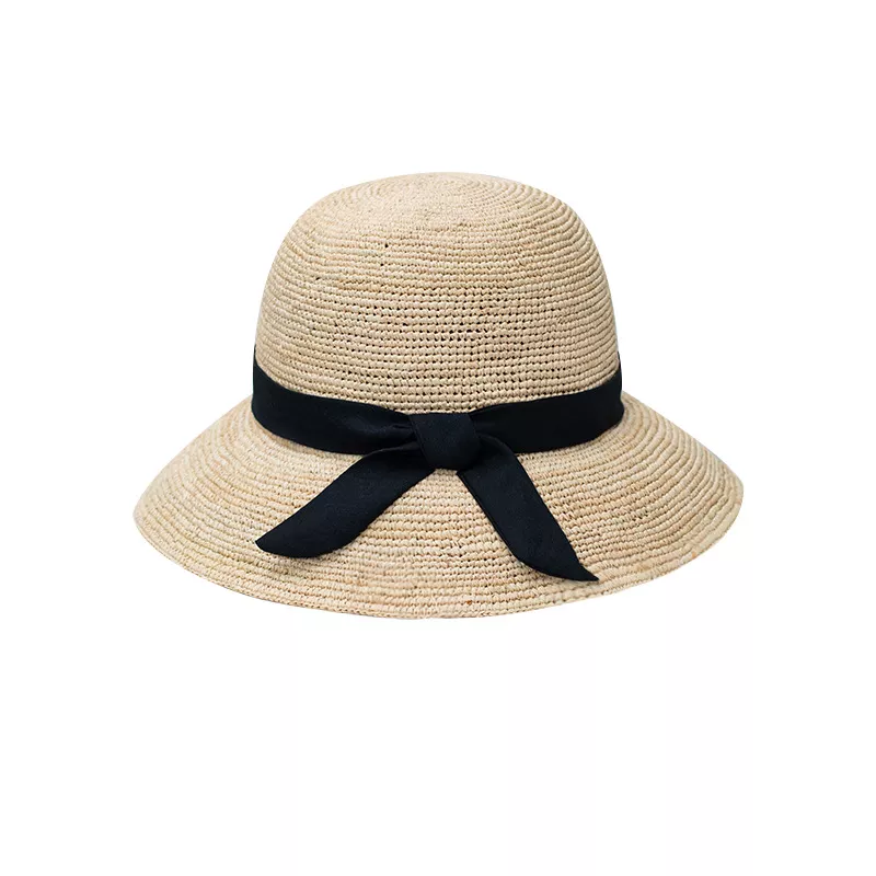 Straw Sun Hat with Ribbon, image 3