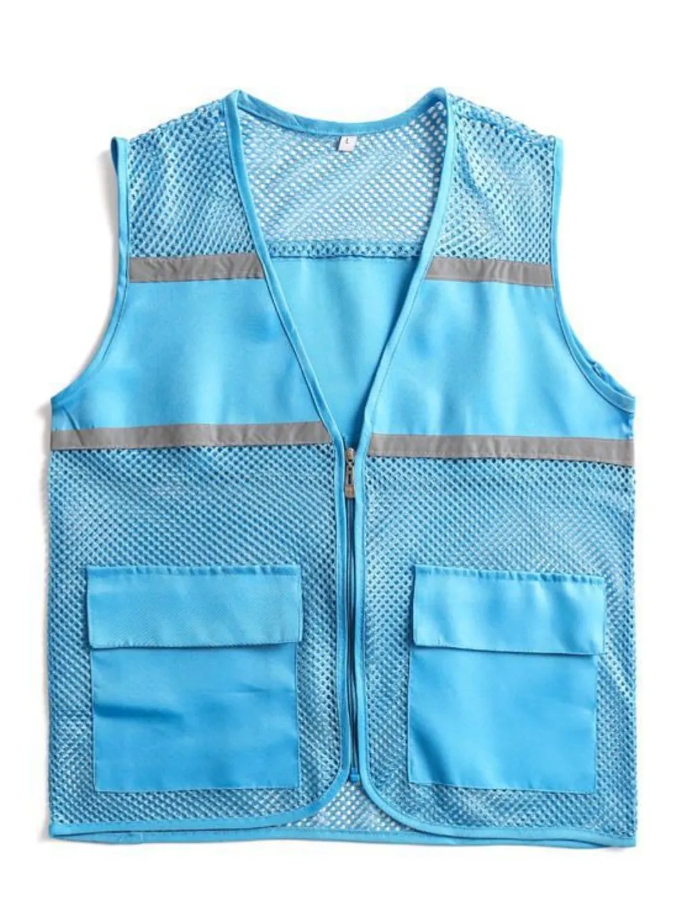 Men's Plus Size Mesh Zip Up Vest, image 9