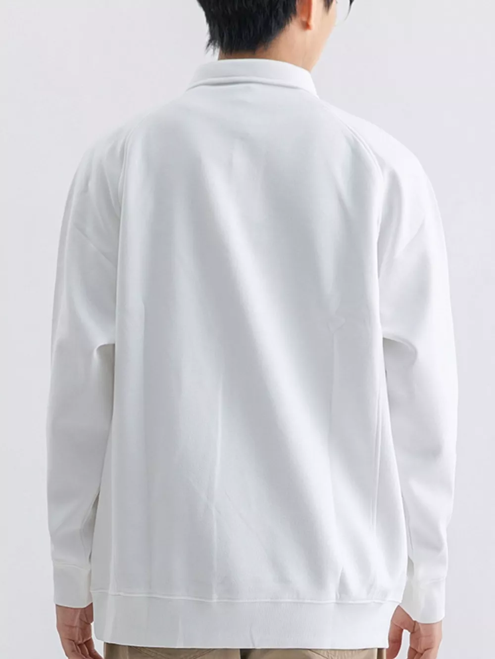 Men's Plus Size Casual Long Sleeve Polo, image 12