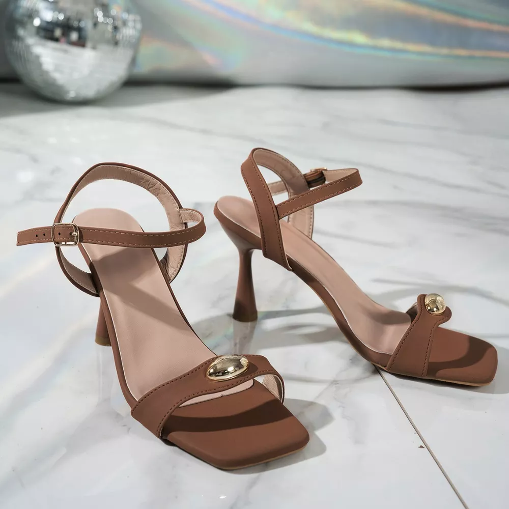 Open Toe Flare Heels Sandals, image 11