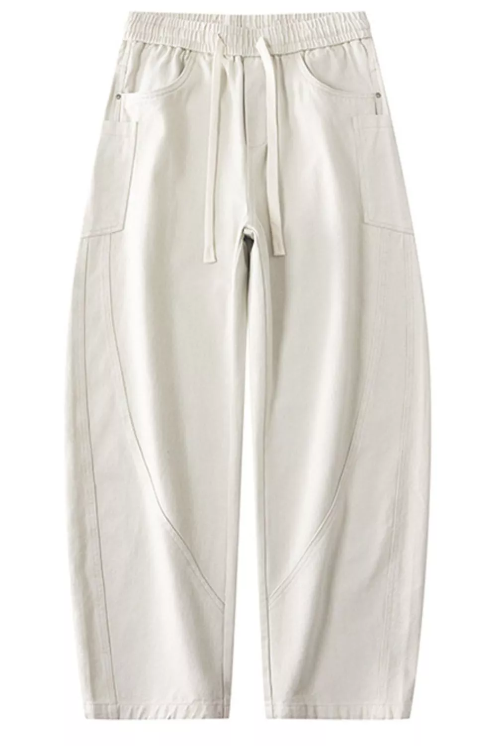 Men's Plus Size Loose Fit Drawstring Waist Jeans, image 12