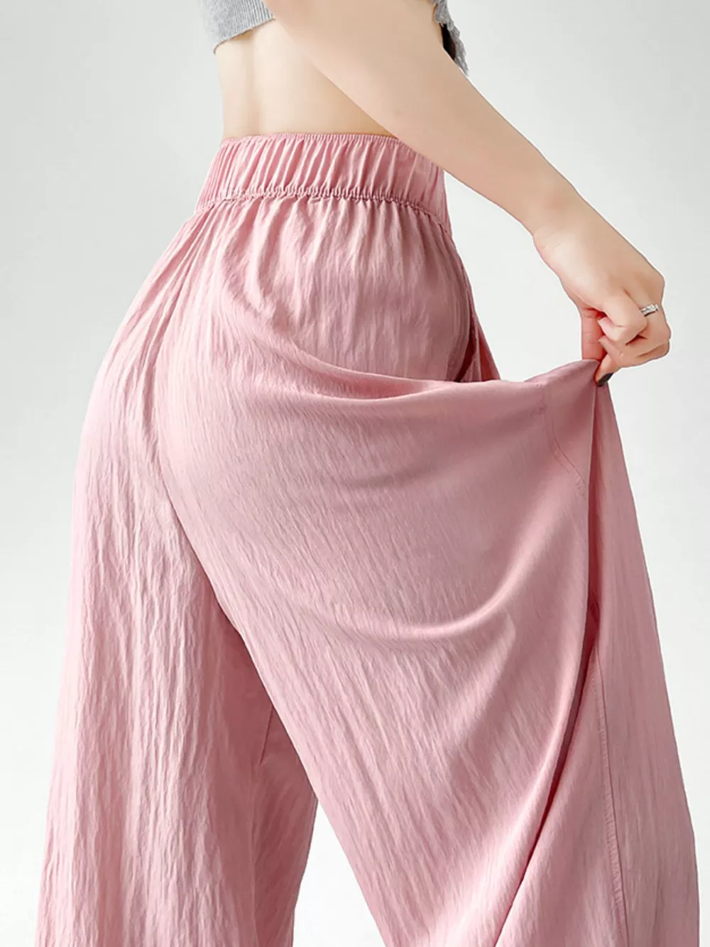 High-Waisted Loose Fit Wide-Leg Casual Pants, image 32