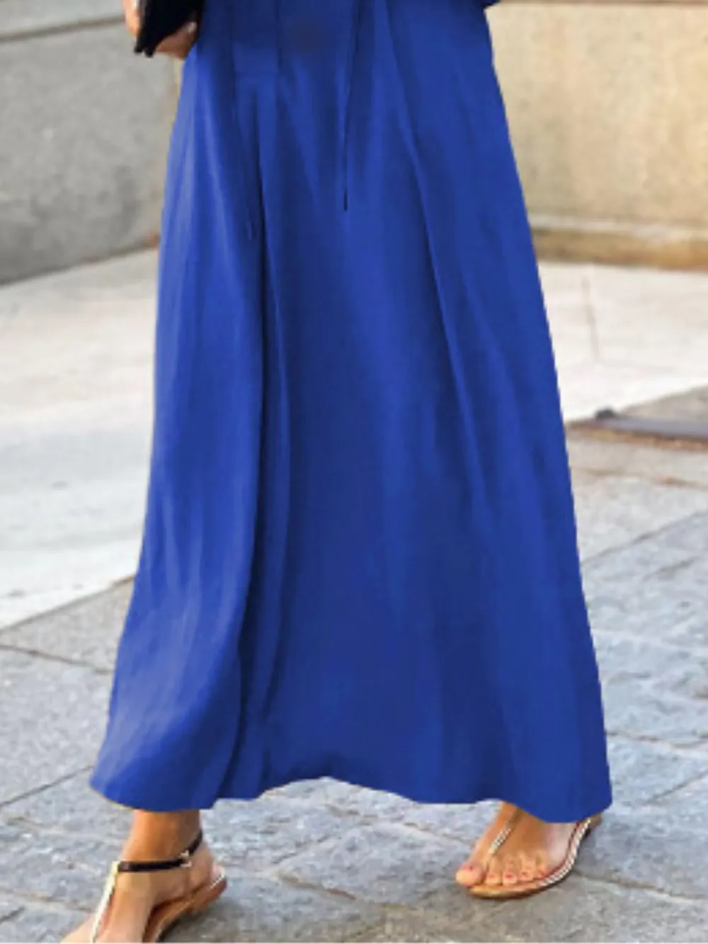 Full Size Solid Color Maxi Shirt Dress Plus Size, image 6