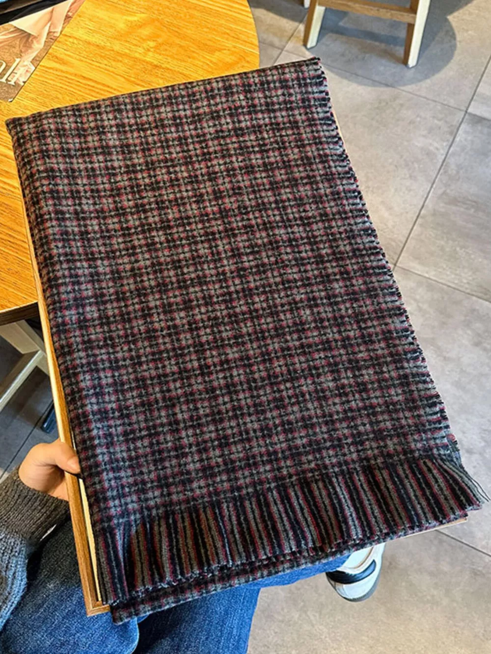 Plaid Warm Scarf, image 10