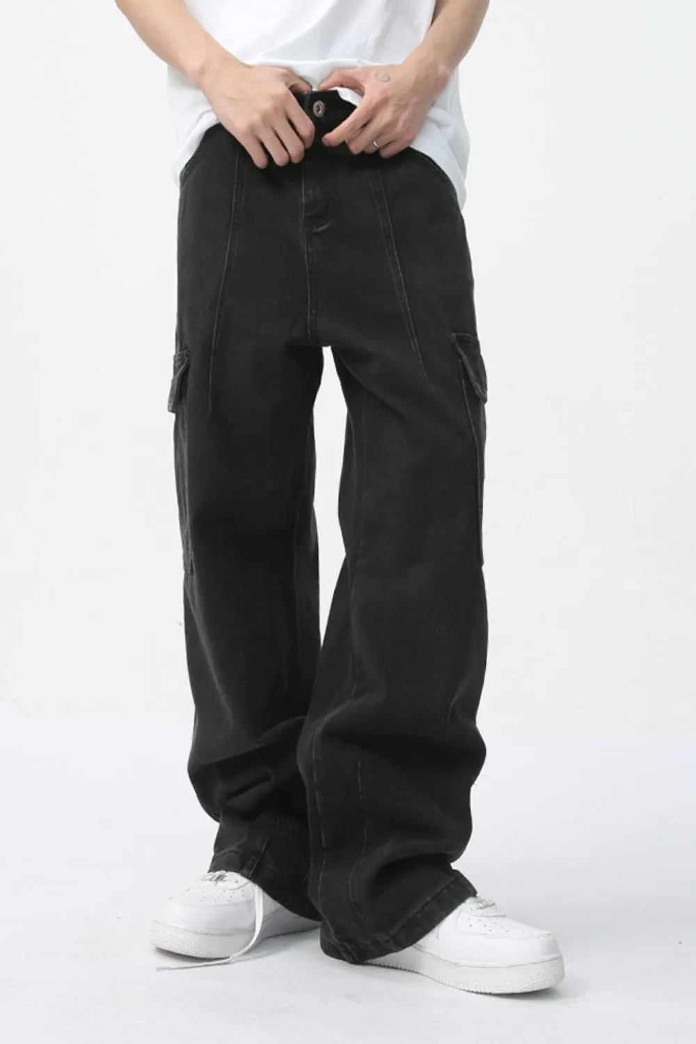 Men's Straight Cargo Jeans, image 5