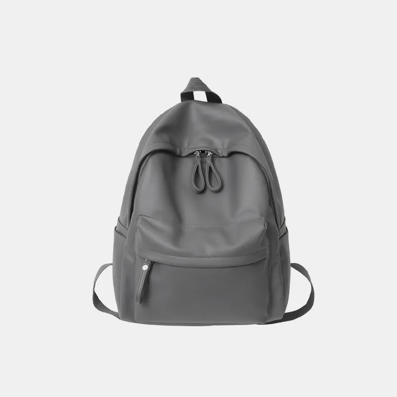 PU Leather Zip Backpack Bag, image 10
