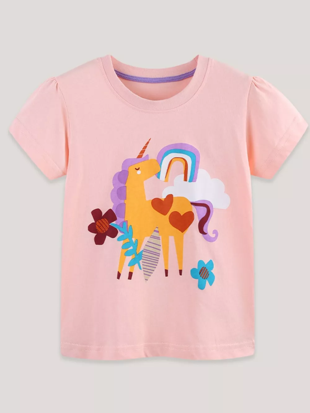 Children's Unicorn Graphic Short Sleeve T-Shirt, image 2
