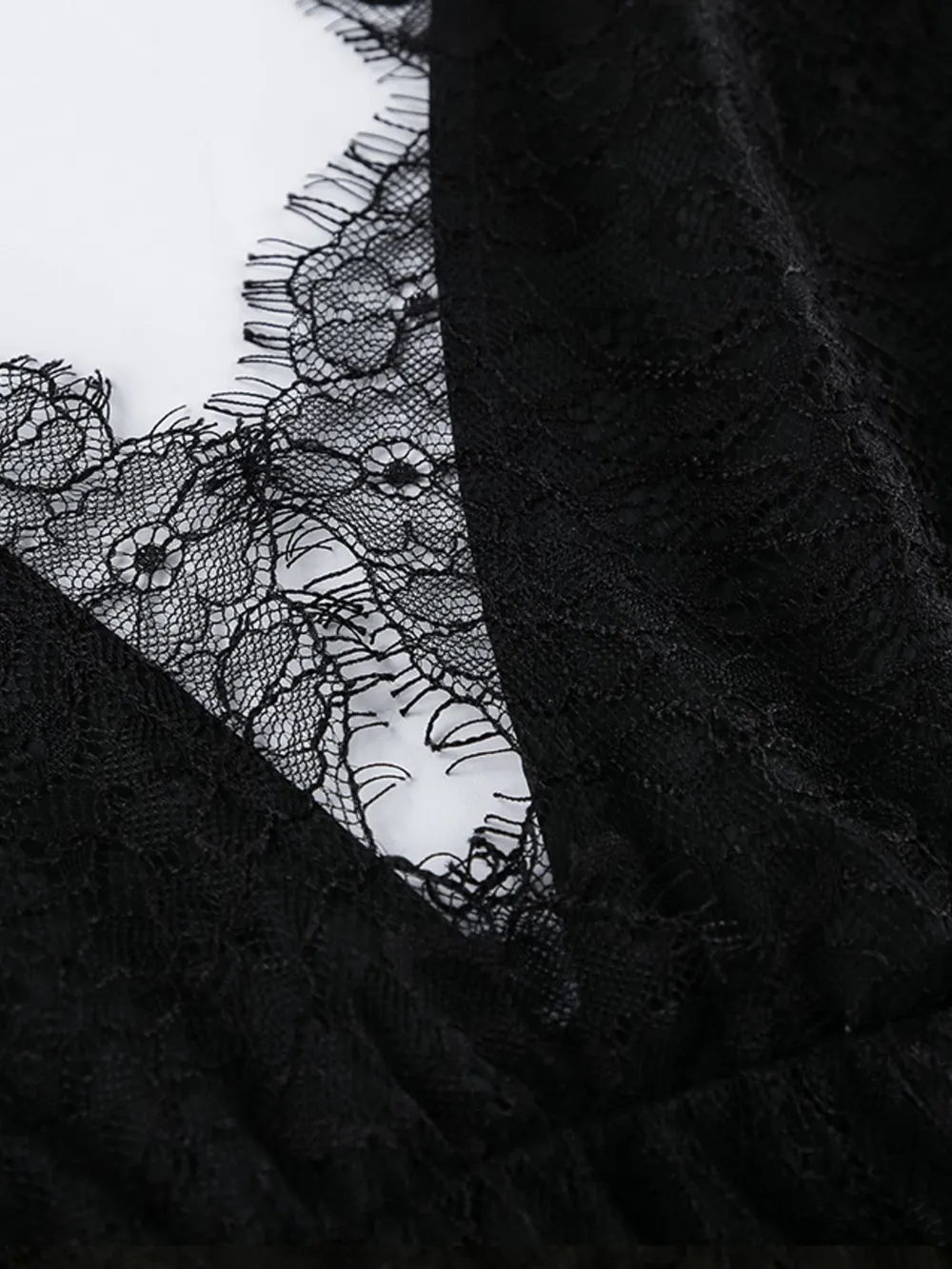 Lace Deep V-Neck Maxi Dress, image 6