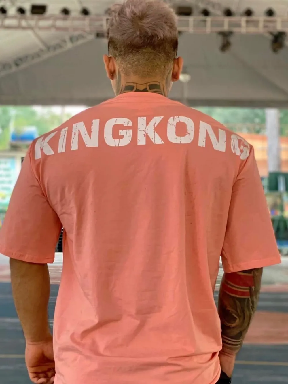 Men's Plus Size KING KONG Round Neck T-Shirt, image 6