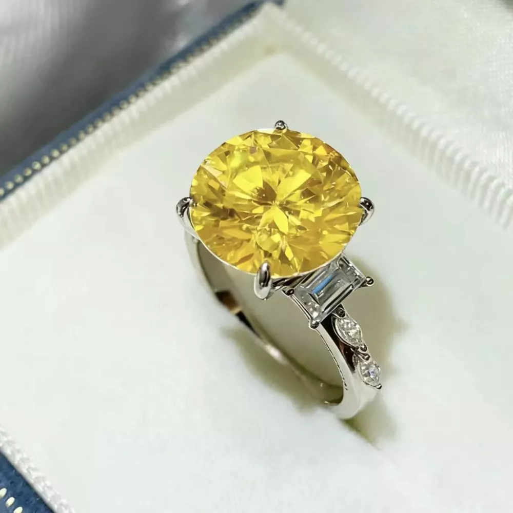 5 Carat Moissanite 925 Sterling Silver Ring, image 3