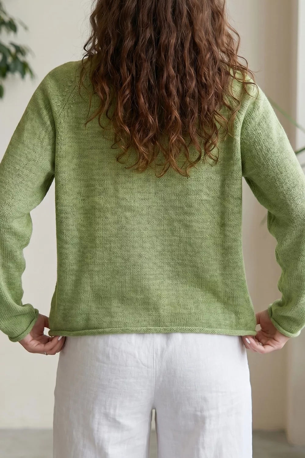 Fish Graphic Round Neck Sweater, image 2