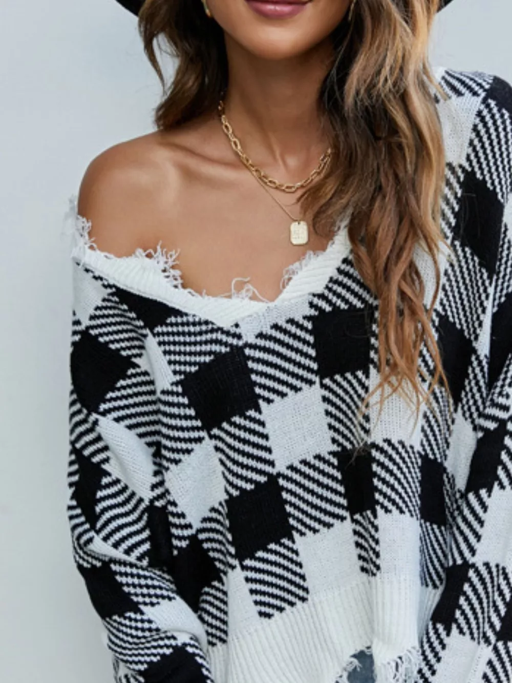 Frayed Hem Long Sleeve Sweater, image 24