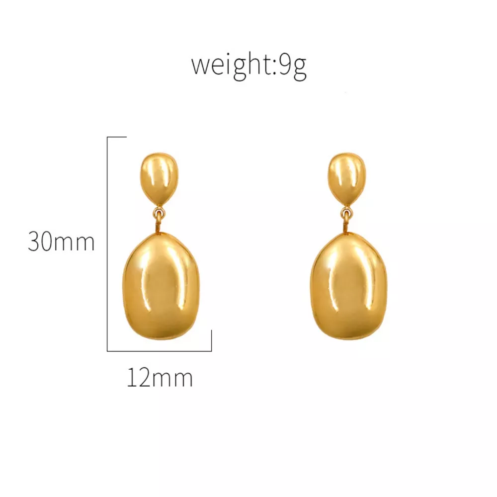 18K Gold-Plated Drop Earrings, image 6