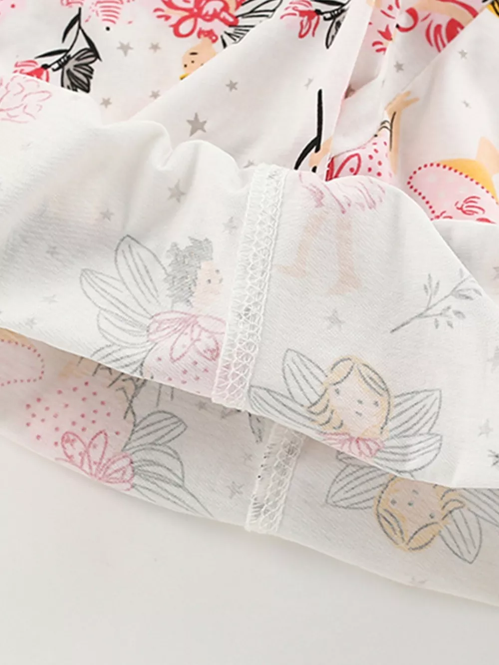 Children's Fairy Print Short Sleeve Tee and Shorts Set, image 2
