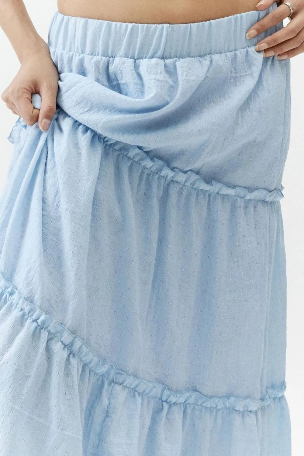 Frill Elastic Waist Skirt, image 3