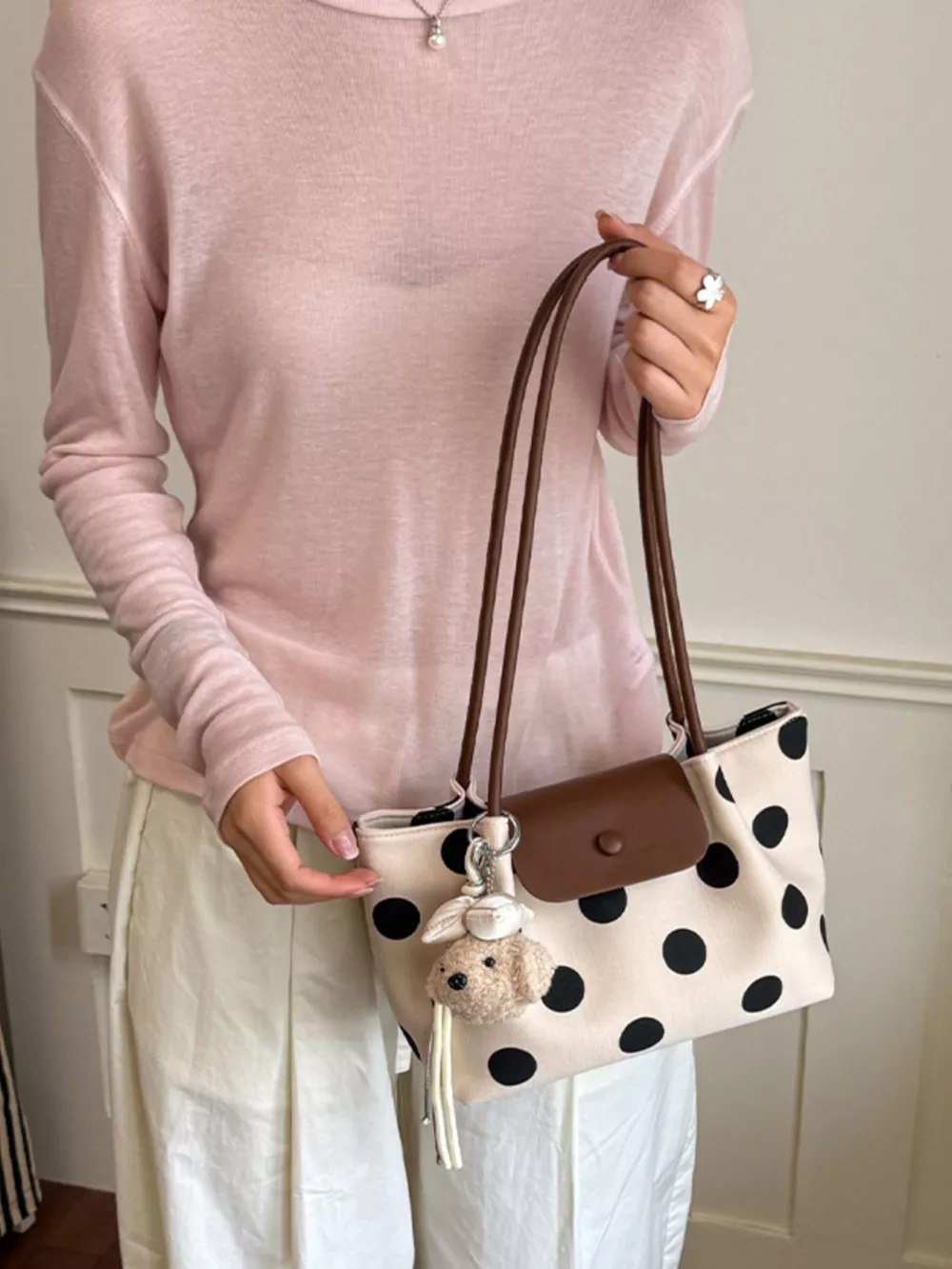 Polka Dot Shoulder Bag, image 8