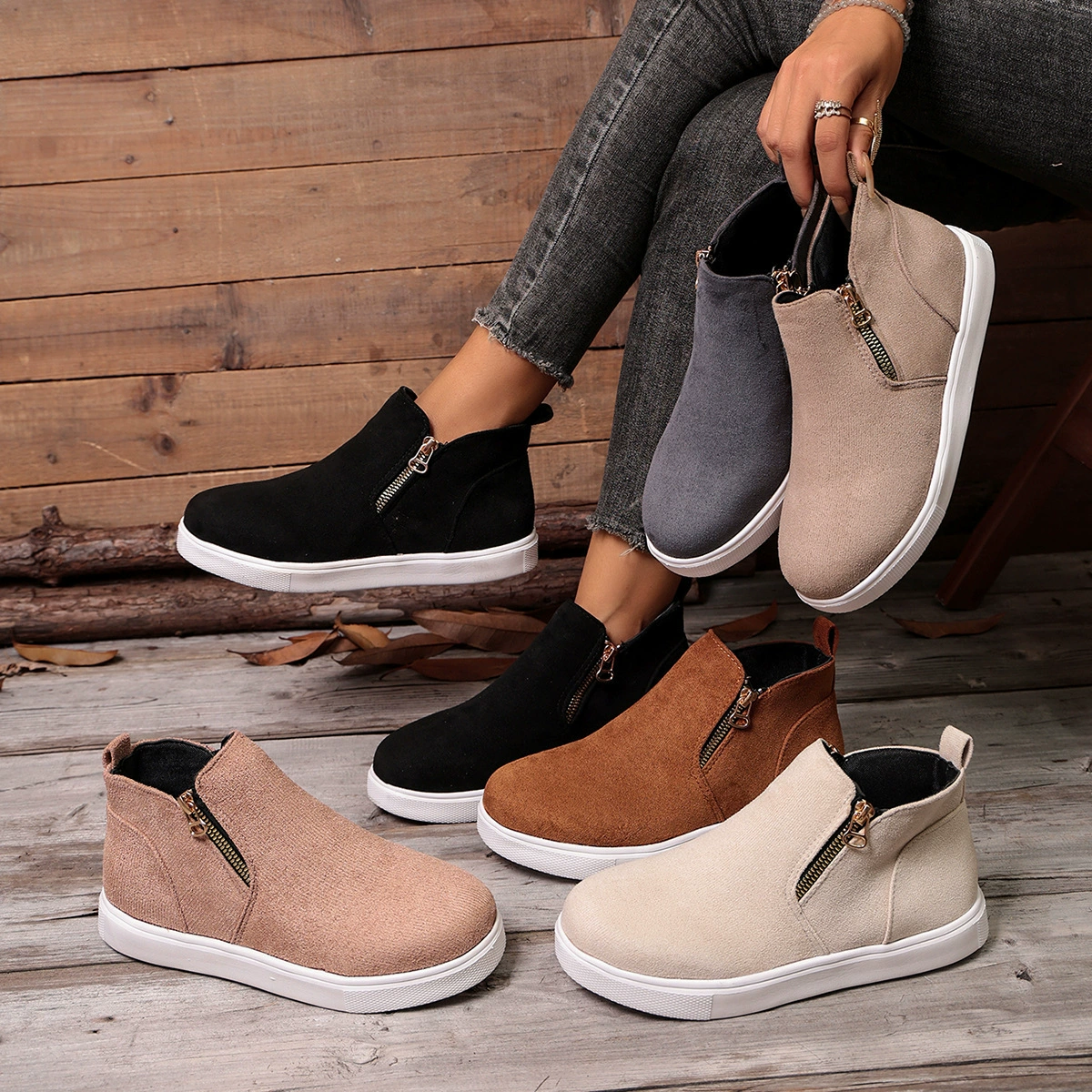 Round Toe Flats Loafers, image 2
