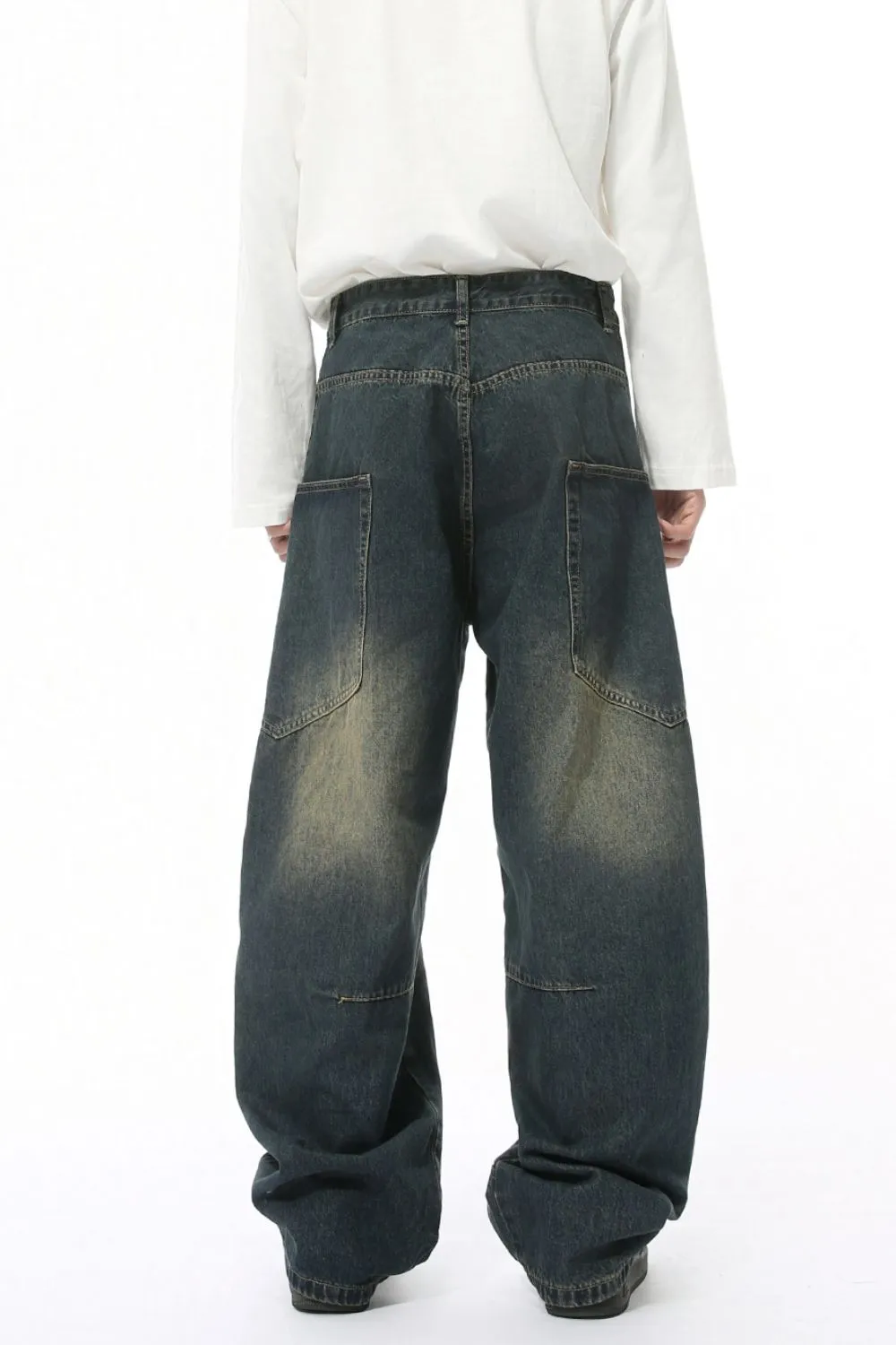 Mid Rise Waist Jeans with Pockets, image 4