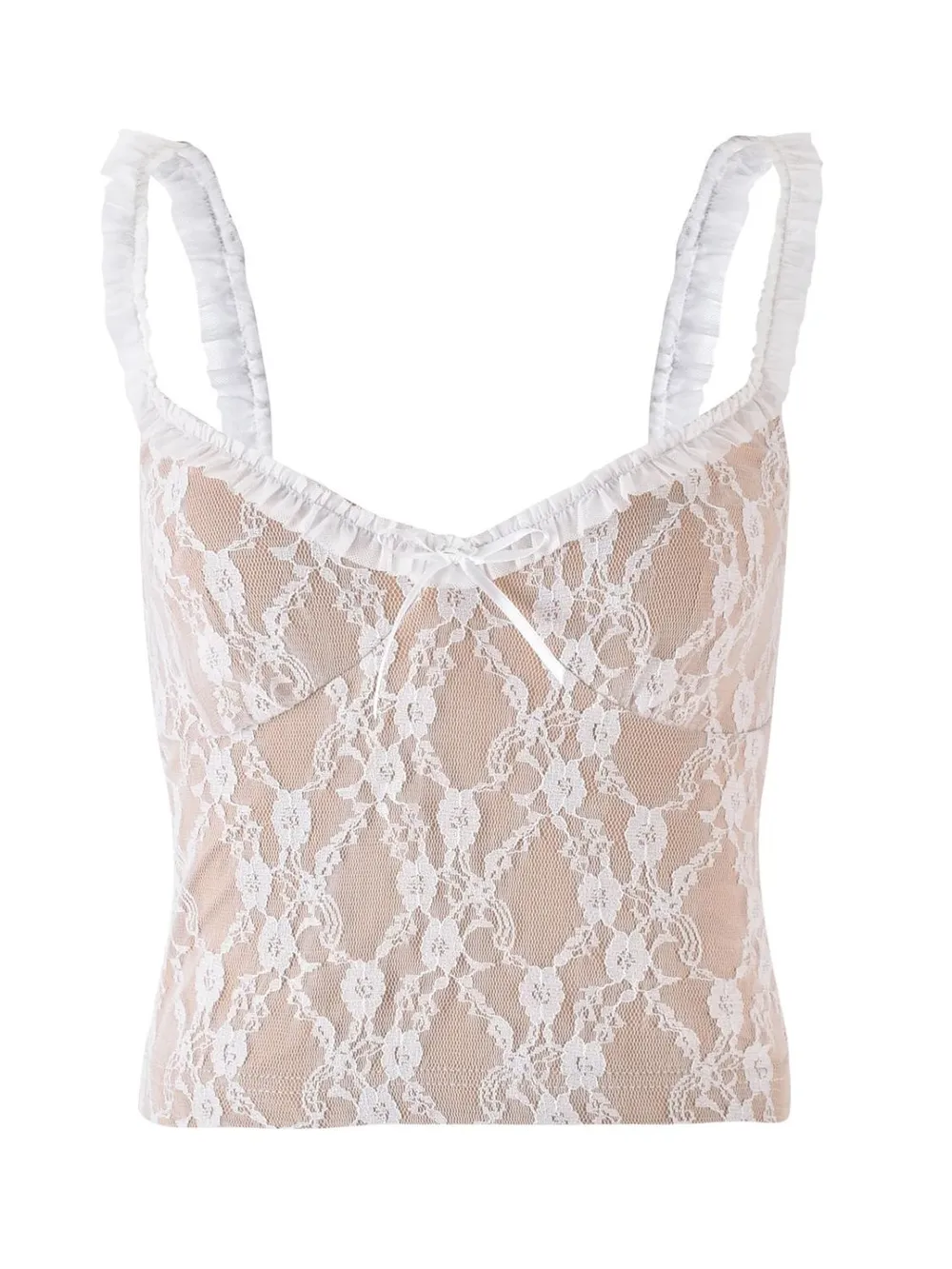 Frill Bow Lace Cami, image 5